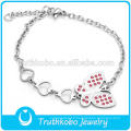 bracelet papillon bijoux avec diamant rouge pour les filles en vente chaude